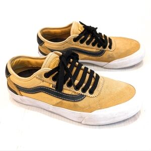 VANS Ultracush Lite 3D mustard tan suede skate shoes sneakers size 6.5 mens